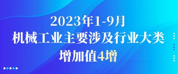 2023年1-9月机械工业主要涉及行业大类增加值4增