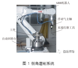 机器人磨削用于高硬度弧齿锥齿轮倒角