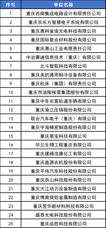 重庆机床集团上榜2024年重庆市制造业单项冠军