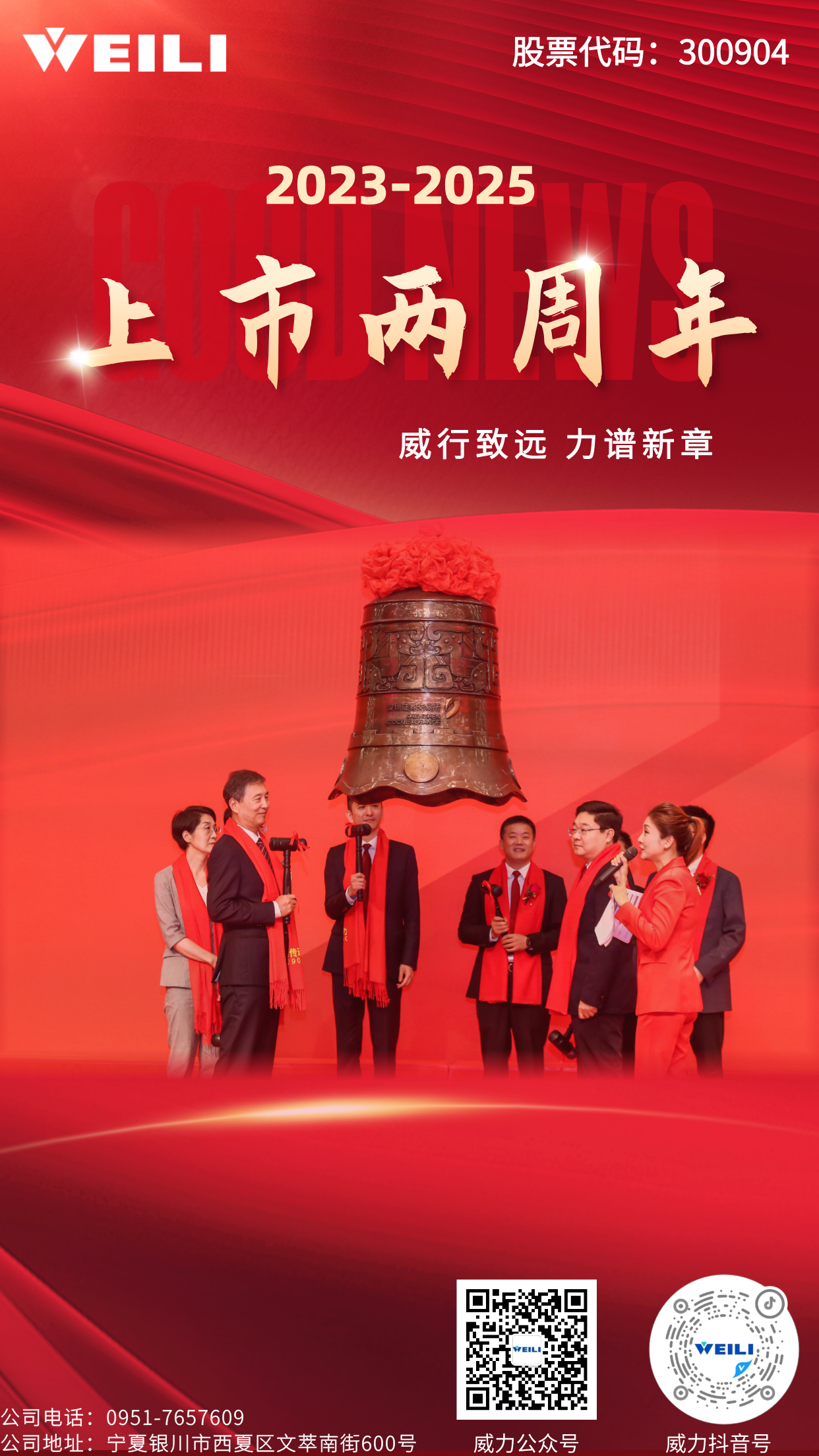 砥砺奋进双载路 创新领航新征程 | 威力传动上市两周年纪