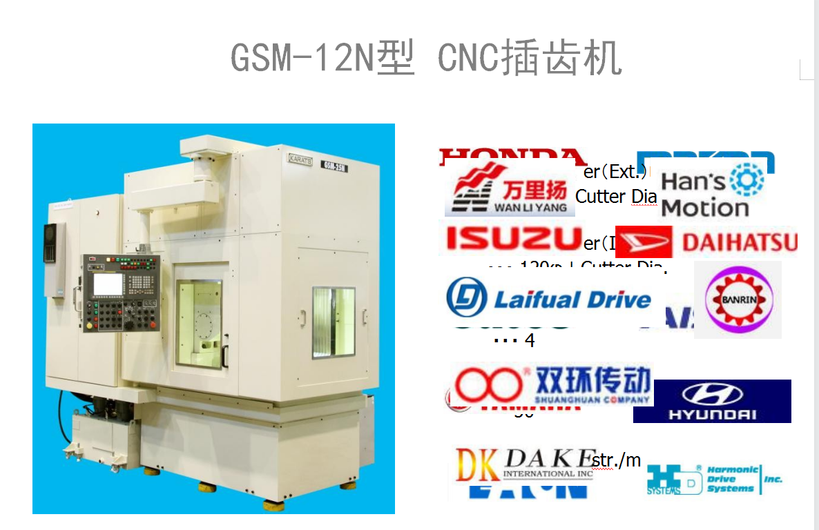 日本唐津CSM-12N型 CNC插齿机